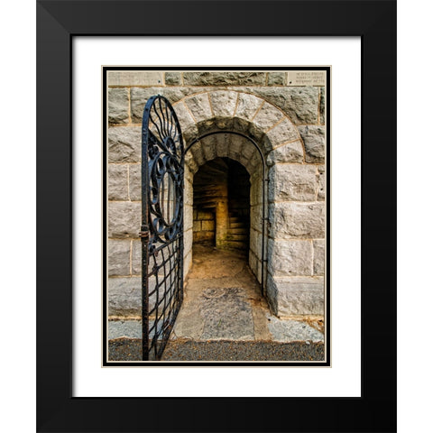 Chickamauga 9 Black Modern Wood Framed Art Print with Double Matting by Lee, Rachel