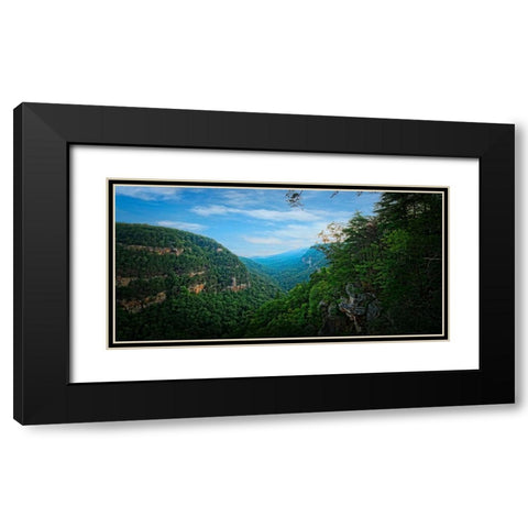 Cloudland Canyon Black Modern Wood Framed Art Print with Double Matting by Lee, Rachel