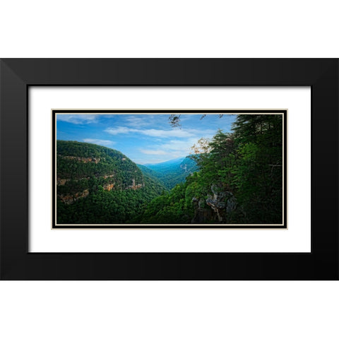 Cloudland Canyon Black Modern Wood Framed Art Print with Double Matting by Lee, Rachel