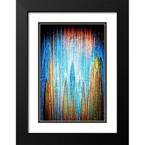 Copper Water Vertical Black Modern Wood Framed Art Print with Double Matting by Lee, Rachel