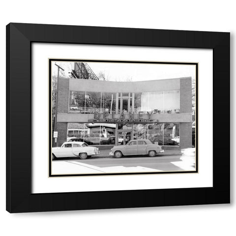 Delaney Furniture Black Modern Wood Framed Art Print with Double Matting by Lee, Rachel