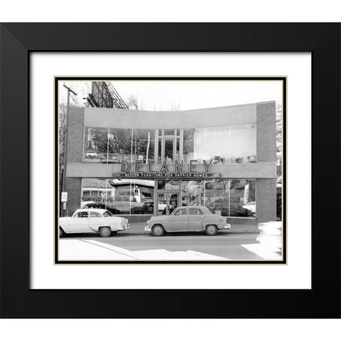 Delaney Furniture Black Modern Wood Framed Art Print with Double Matting by Lee, Rachel