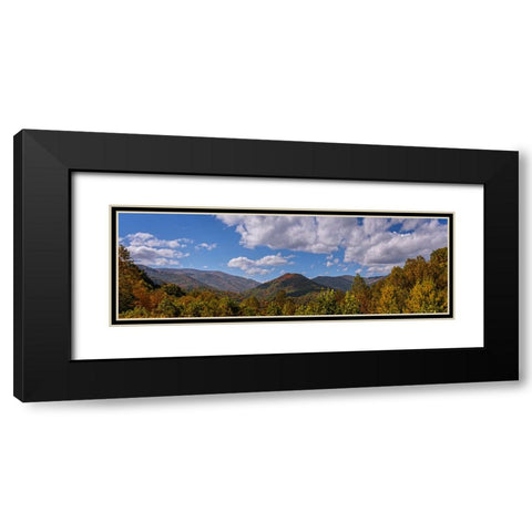Fall Vista Black Modern Wood Framed Art Print with Double Matting by Lee, Rachel