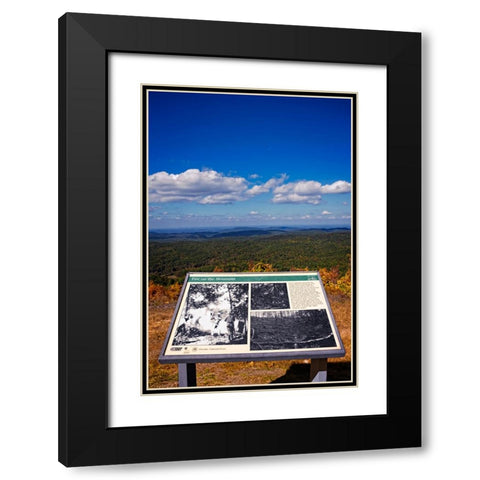 Fire on the Mountain Black Modern Wood Framed Art Print with Double Matting by Lee, Rachel