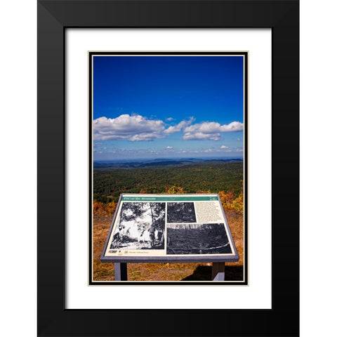 Fire on the Mountain Black Modern Wood Framed Art Print with Double Matting by Lee, Rachel