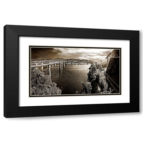 From Hunter North Pano Sepia Black Modern Wood Framed Art Print with Double Matting by Lee, Rachel