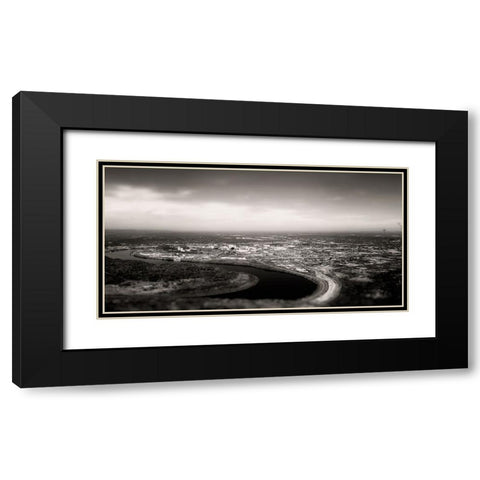 From Lookout Pano Sepia Black Modern Wood Framed Art Print with Double Matting by Lee, Rachel
