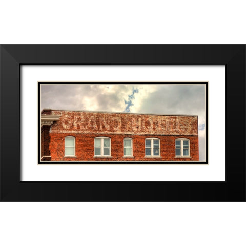 Grand Hotel Black Modern Wood Framed Art Print with Double Matting by Lee, Rachel