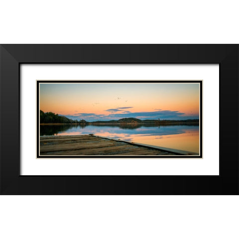 Hiwassee Refuge 5 Black Modern Wood Framed Art Print with Double Matting by Lee, Rachel