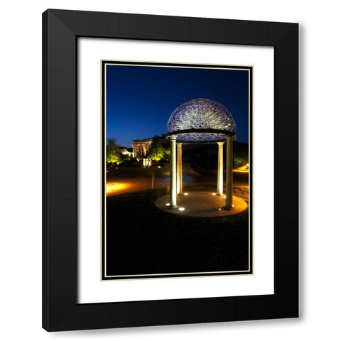 Hunter At Night Black Modern Wood Framed Art Print with Double Matting by Lee, Rachel