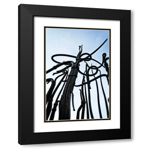 Hunter Iron Black Modern Wood Framed Art Print with Double Matting by Lee, Rachel