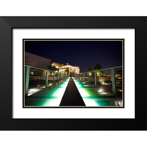 Hunter Walk Black Modern Wood Framed Art Print with Double Matting by Lee, Rachel