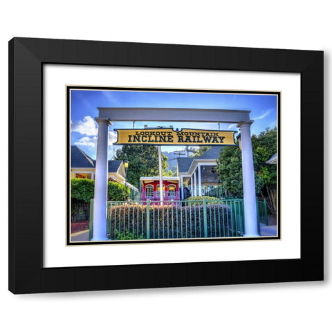 Incline Entrance Black Modern Wood Framed Art Print with Double Matting by Lee, Rachel