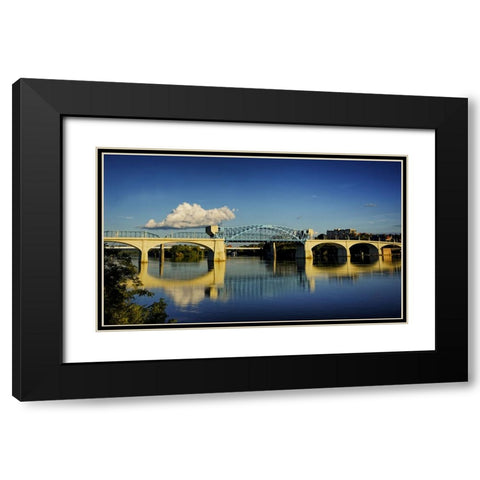 Lazy Afternoon Market Black Modern Wood Framed Art Print with Double Matting by Lee, Rachel