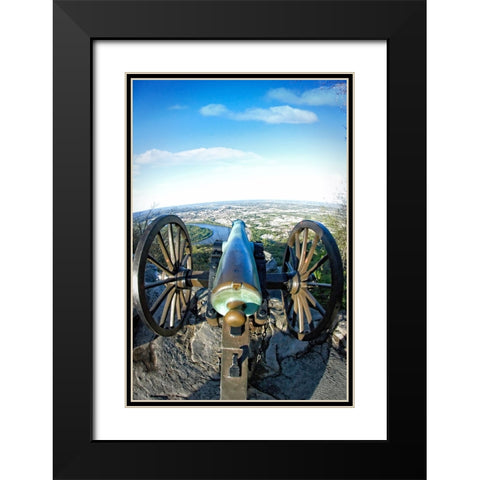 Lookout Cannon 2 Color Black Modern Wood Framed Art Print with Double Matting by Lee, Rachel