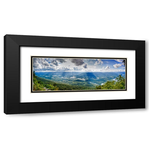 Lookout Valley Pano Black Modern Wood Framed Art Print with Double Matting by Lee, Rachel