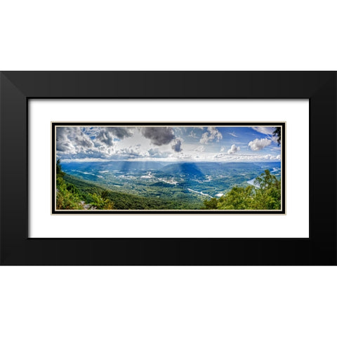 Lookout Valley Pano Black Modern Wood Framed Art Print with Double Matting by Lee, Rachel