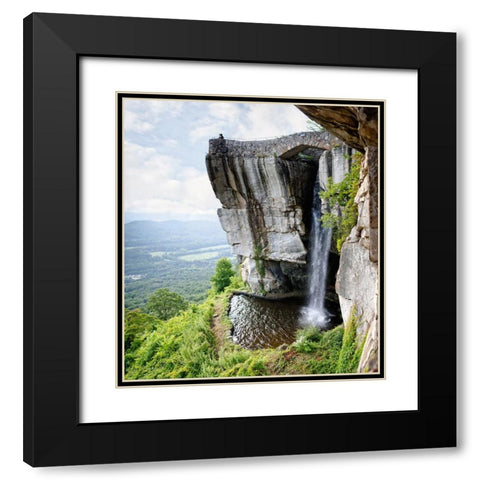 Lovers Leap Black Modern Wood Framed Art Print with Double Matting by Lee, Rachel