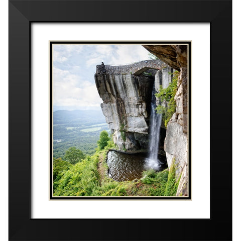 Lovers Leap Black Modern Wood Framed Art Print with Double Matting by Lee, Rachel