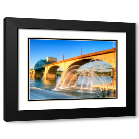 Market And Cannons Black Modern Wood Framed Art Print with Double Matting by Lee, Rachel