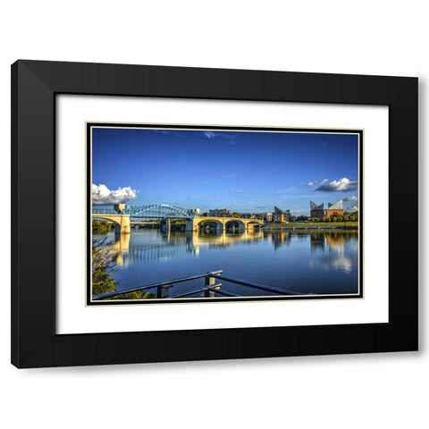 Market And Rail Black Modern Wood Framed Art Print with Double Matting by Lee, Rachel