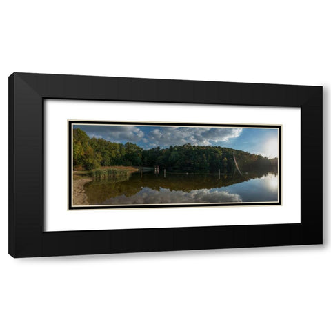 Mountain Getaway Black Modern Wood Framed Art Print with Double Matting by Lee, Rachel