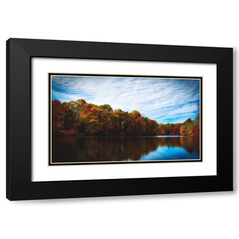 Mountain Lake 16 Black Modern Wood Framed Art Print with Double Matting by Lee, Rachel