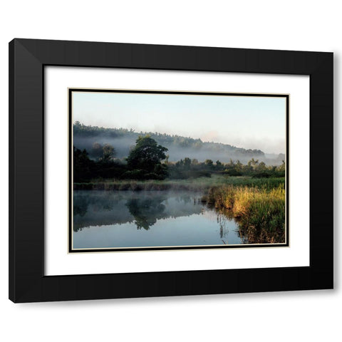Mountain Lake 17 Black Modern Wood Framed Art Print with Double Matting by Lee, Rachel
