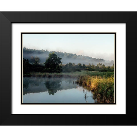 Mountain Lake 17 Black Modern Wood Framed Art Print with Double Matting by Lee, Rachel