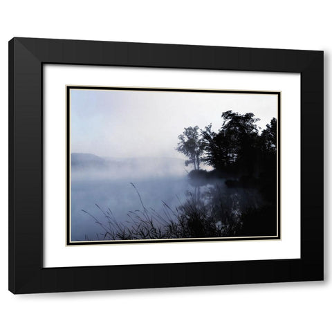 Mountain Lake 20 Black Modern Wood Framed Art Print with Double Matting by Lee, Rachel