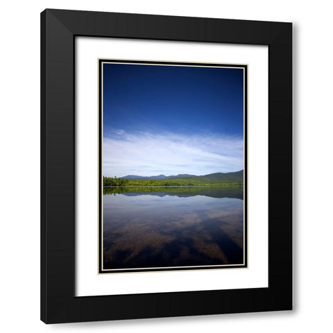 Mountain Lake 3 Black Modern Wood Framed Art Print with Double Matting by Lee, Rachel