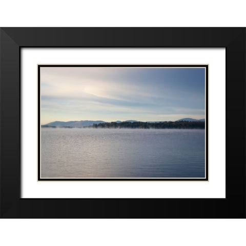 Mountain Lake 5 Black Modern Wood Framed Art Print with Double Matting by Lee, Rachel