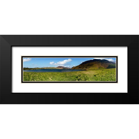 Mountain View 53 Black Modern Wood Framed Art Print with Double Matting by Lee, Rachel