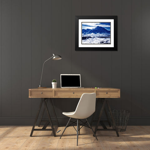 Mountain View 56 Black Modern Wood Framed Art Print with Double Matting by Lee, Rachel