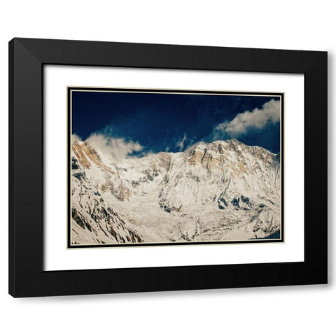 Mountain View 59 Black Modern Wood Framed Art Print with Double Matting by Lee, Rachel