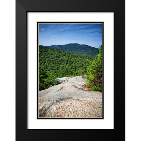Mountains 1 Black Modern Wood Framed Art Print with Double Matting by Lee, Rachel