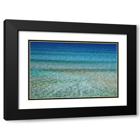 Ocean 1 Black Modern Wood Framed Art Print with Double Matting by Lee, Rachel