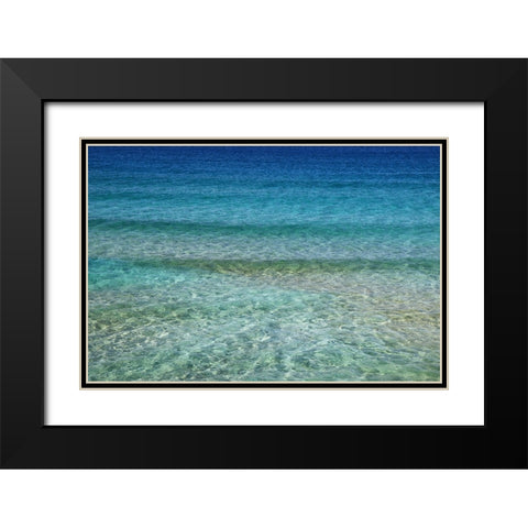 Ocean 1 Black Modern Wood Framed Art Print with Double Matting by Lee, Rachel