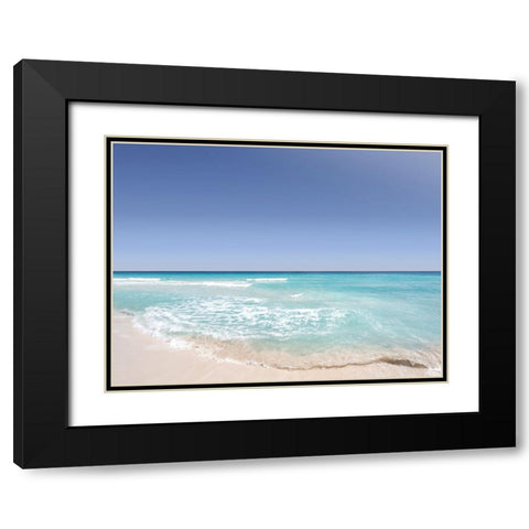 Ocean 12 Black Modern Wood Framed Art Print with Double Matting by Lee, Rachel
