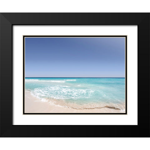 Ocean 12 Black Modern Wood Framed Art Print with Double Matting by Lee, Rachel