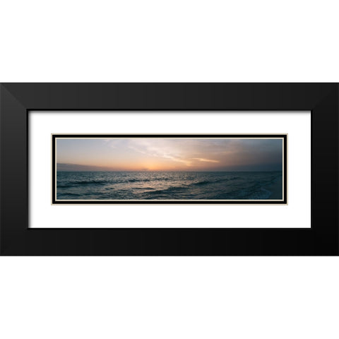 Ocean 13 Black Modern Wood Framed Art Print with Double Matting by Lee, Rachel