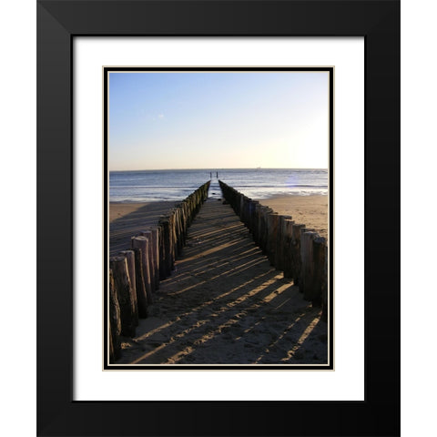 Ocean 3 Black Modern Wood Framed Art Print with Double Matting by Lee, Rachel