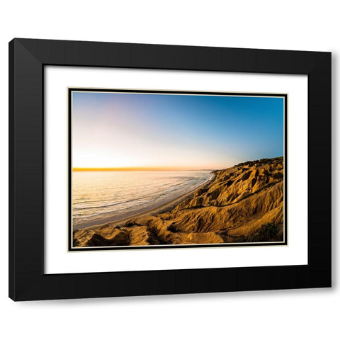 Ocean 5 Black Modern Wood Framed Art Print with Double Matting by Lee, Rachel