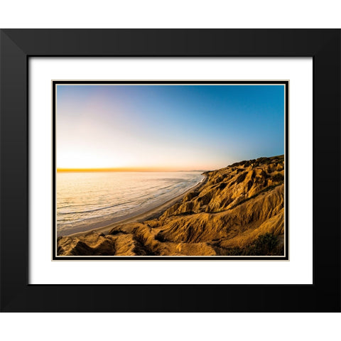 Ocean 5 Black Modern Wood Framed Art Print with Double Matting by Lee, Rachel