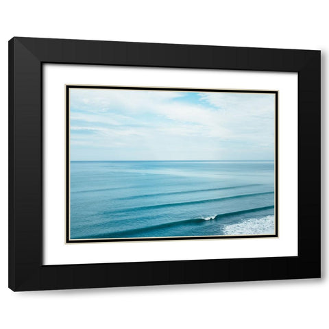 Ocean 52 Black Modern Wood Framed Art Print with Double Matting by Lee, Rachel