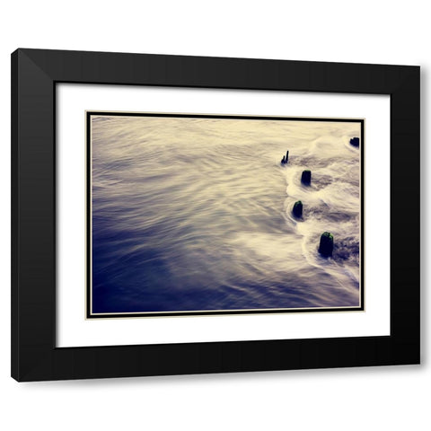 Ocean 6 Black Modern Wood Framed Art Print with Double Matting by Lee, Rachel
