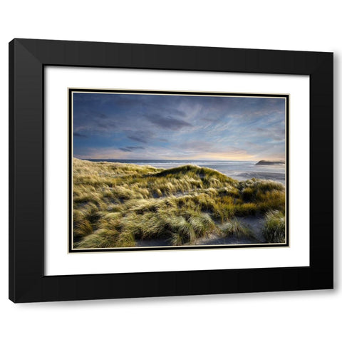 Ocean 62 Black Modern Wood Framed Art Print with Double Matting by Lee, Rachel