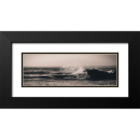 Ocean 8 Black Modern Wood Framed Art Print with Double Matting by Lee, Rachel