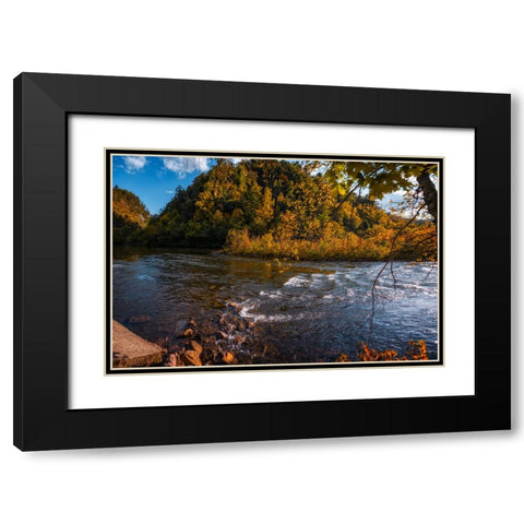 Ocoee River 1 Black Modern Wood Framed Art Print with Double Matting by Lee, Rachel