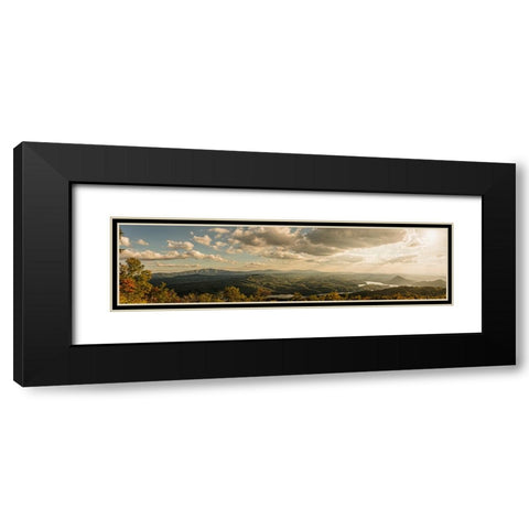 Ocoee Valley Pano 1 Black Modern Wood Framed Art Print with Double Matting by Lee, Rachel